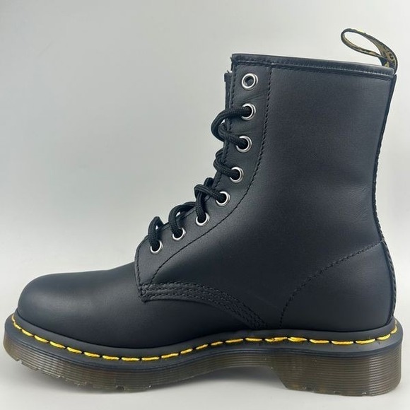 Dr. Martens 1460 Women Size 6 Black Smooth Leather Lace-Up Boots NEW - Picture 2 of 7